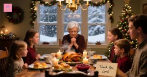 prayer-before-meal-on-christmas-party